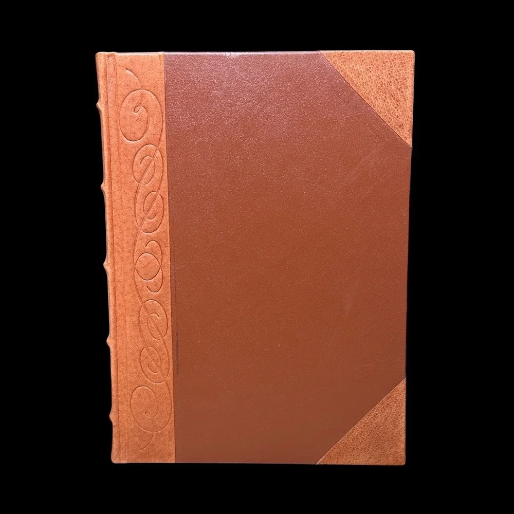 ArtWorks International Brown Leather Lined Journal Gold Gilt Edge Ribbon